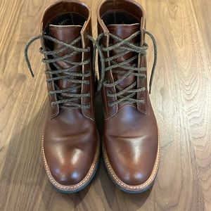 Nisolo All-Weather Amalia Brandy Leather Boots. Size 7.